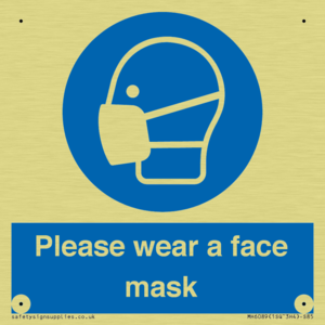 Please wear a face mask